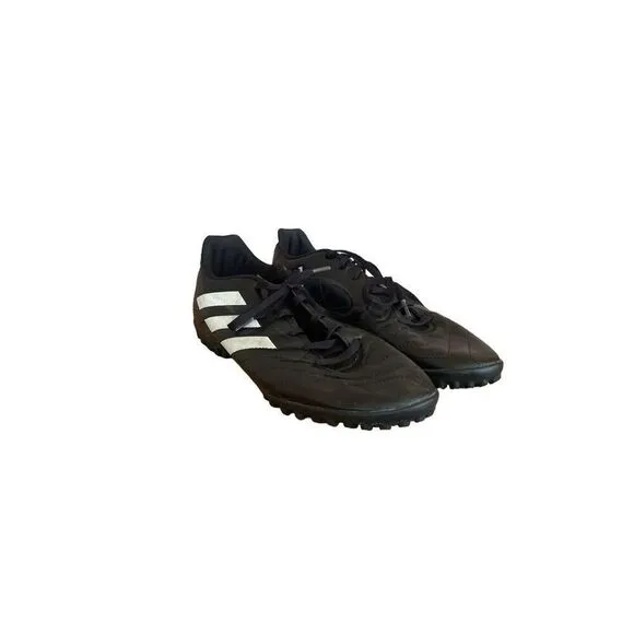 Adidas Mens Black FV8703 Golleto Slip Resistant Soccer Athletic Shoes Size 10