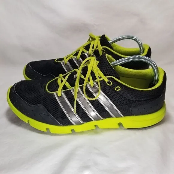 Adidas Mens Breeze Running Shoes Black Green D67054 Low