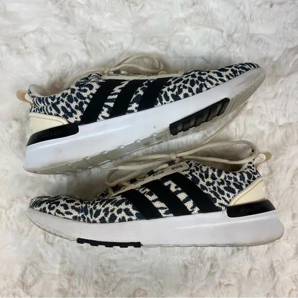 Adidas Men’s Cheetah Print Cloudfoam Running Shoes Size 7