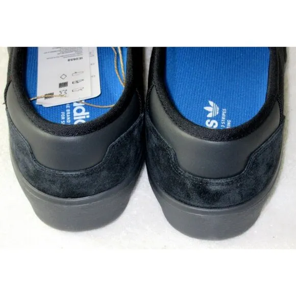 Adidas Men's Shmoofoil Slip On Suede Skateboarding Shoes Black Sizes NIB