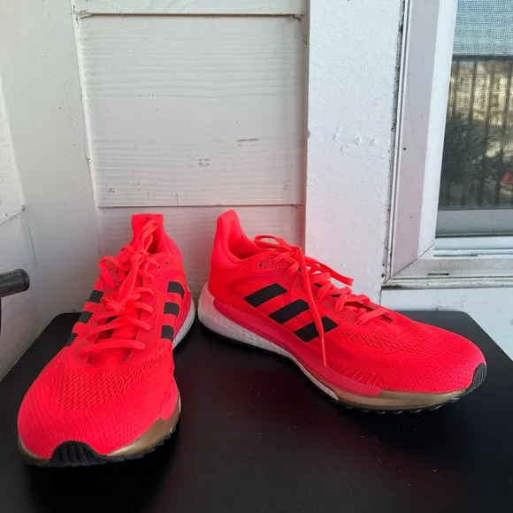 Adidas Men's Solar Glide 3 Signal Pink FV7255 Running Shoes Sneakers Size 11