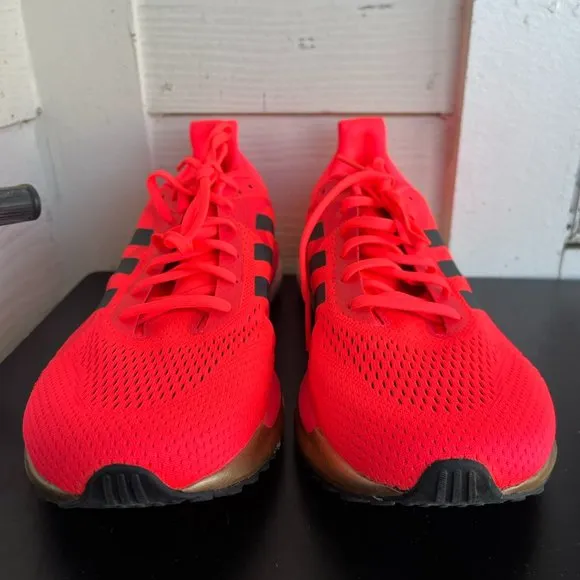 Adidas Men's Solar Glide 3 Signal Pink FV7255 Running Shoes Sneakers Size 11