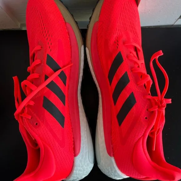 Adidas Men's Solar Glide 3 Signal Pink FV7255 Running Shoes Sneakers Size 11