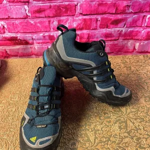 Adidas Mens Terrex 455 Hiker Gore Tex Black Size 9 Hiking Shoes Blue Traxion