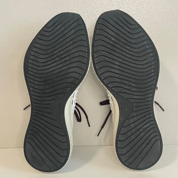Adidas Men’s White Maroon Alphabounce  Athletic Sneakers Shoes Size 12