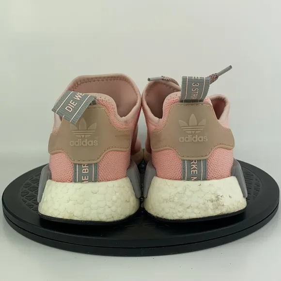 Adidas NMD R1 Boost Pink/Gray Athletic Running Shoes BY3059 Women's Size 9