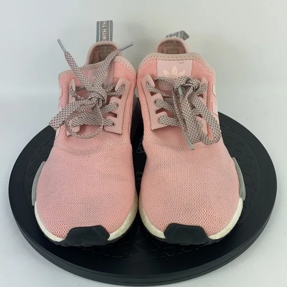 Adidas NMD R1 Boost Pink/Gray Athletic Running Shoes BY3059 Women's Size 9