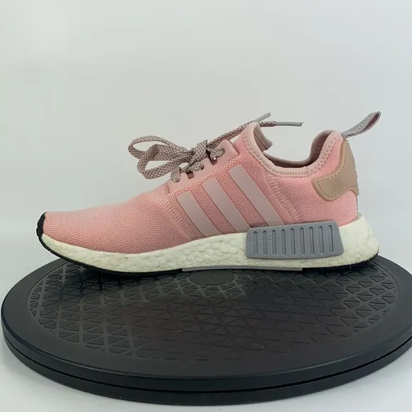 Adidas NMD R1 Boost Pink/Gray Athletic Running Shoes BY3059 Women's Size 9