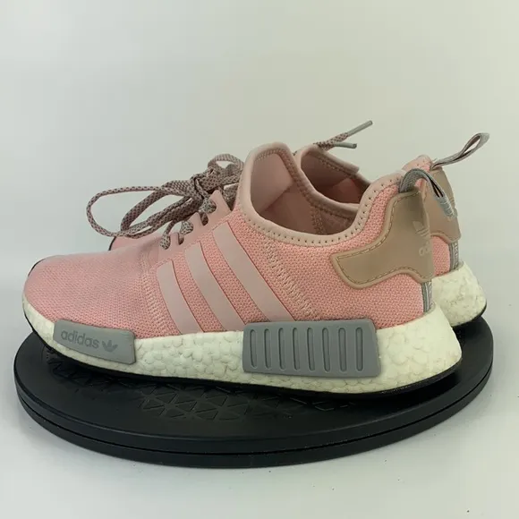 Adidas NMD R1 Boost Pink/Gray Athletic Running Shoes BY3059 Women's Size 9