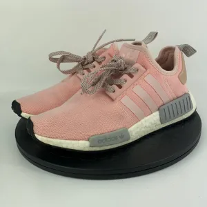Adidas NMD R1 Boost Pink/Gray Athletic Running Shoes BY3059 Women's Size 9