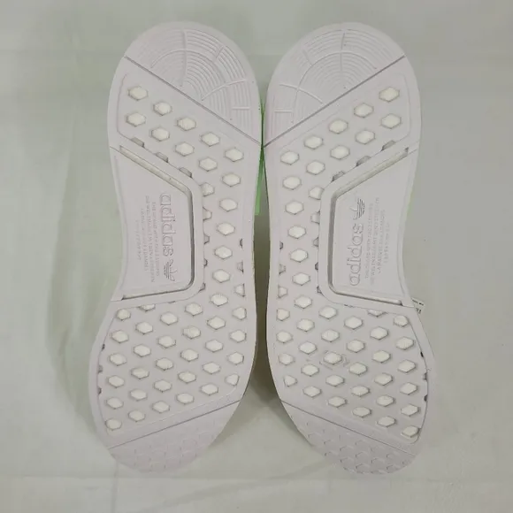 Adidas Originals NMD_R1 Women's White Green  Running Sneaker Shoes Sz 9.5 NIB