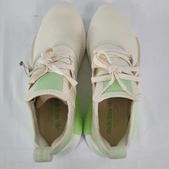 Adidas Originals NMD_R1 Women's White Green  Running Sneaker Shoes Sz 9.5 NIB