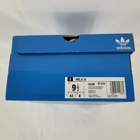 Adidas Originals NMD_R1 Women's White Green  Running Sneaker Shoes Sz 9.5 NIB