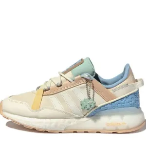 adidas originals Unisex ZX 2K Boost Pure Low-Top Running Shoes Beige/Yellow