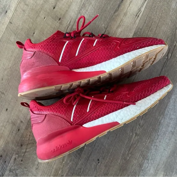Adidas Originals ZX 2K Boost Scarlet Gum Running Shoes