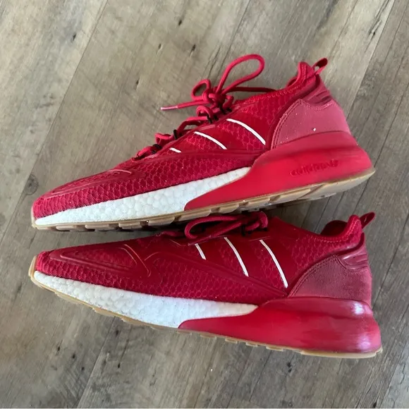 Adidas Originals ZX 2K Boost Scarlet Gum Running Shoes