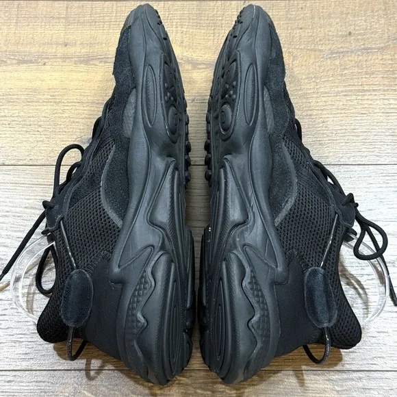 Adidas Ozweego Shoes Mens 13 Core Black Retro Futuristic Lace Up Sneaker Sports