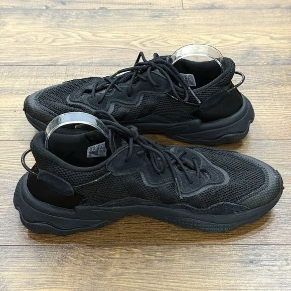 Adidas Ozweego Shoes Mens 13 Core Black Retro Futuristic Lace Up Sneaker Sports