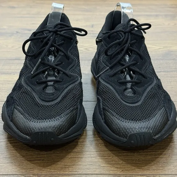 Adidas Ozweego Shoes Mens 13 Core Black Retro Futuristic Lace Up Sneaker Sports