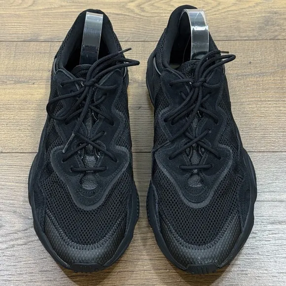 Adidas Ozweego Shoes Mens 13 Core Black Retro Futuristic Lace Up Sneaker Sports