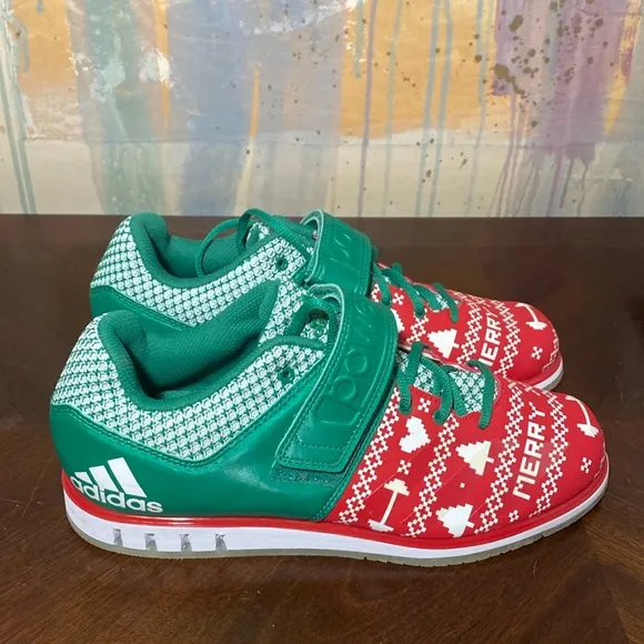 Adidas Powerlift 3.1 Christmas Edition Weightlifting Athletic shoes M 9.5 NWOT