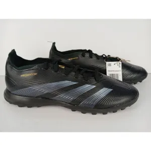 Adidas Predator League Turf Soccer Football Shoes Black Gold IF6377 Men's Sz 9.5