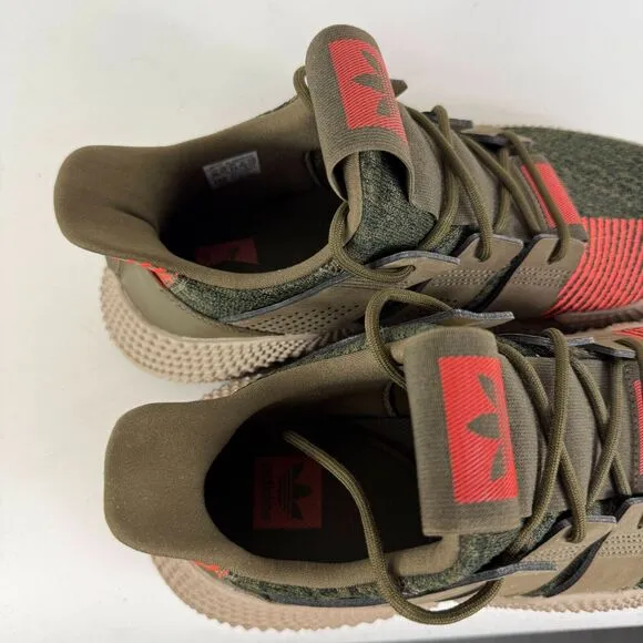Adidas Prophere Trace Sneakers Mens 10 Olive Green Running Athletic Shoes CQ2127