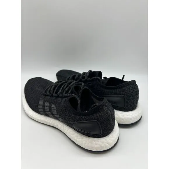 Adidas PureBoost Core Black White Athletic Running Shoes BA8899 Mens Size 8🛒