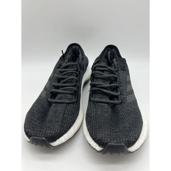 Adidas PureBoost Core Black White Athletic Running Shoes BA8899 Mens Size 8🛒