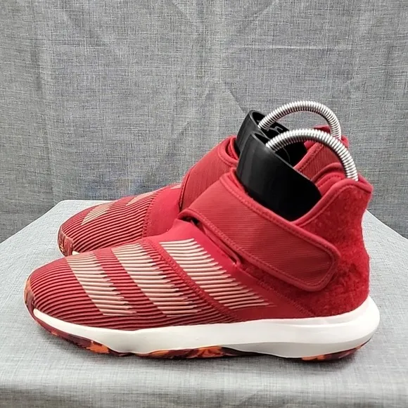 Adidas Red Harden B/E 3 EF3602 Strap Mid Top Basketball Shoes SZ 7