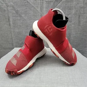 Adidas Red Harden B/E 3 EF3602 Strap Mid Top Basketball Shoes SZ 7