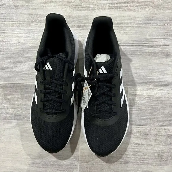 Adidas RunFalcon 3.0 Athletic Running Shoes Black White HQ3790 Men's Size 11.5‎