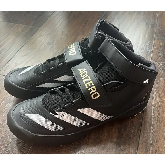 Adidas Shoes Mens Size 10.5 Adizero Javelin Running Spikes Cleats Black IF1162