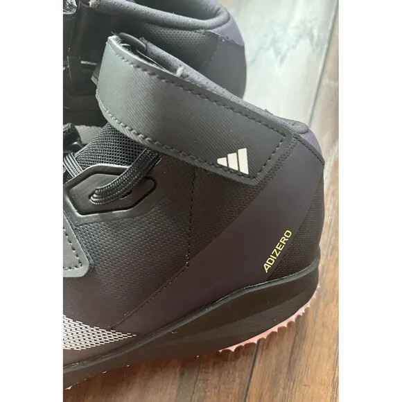 Adidas Shoes Mens Size 10.5 Adizero Javelin Running Spikes Cleats Black IF1162