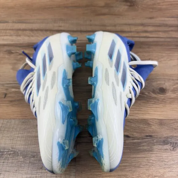 Adidas Size 5.5 X Speedflow.2 FG Soccer Cleats White Blue GW7474