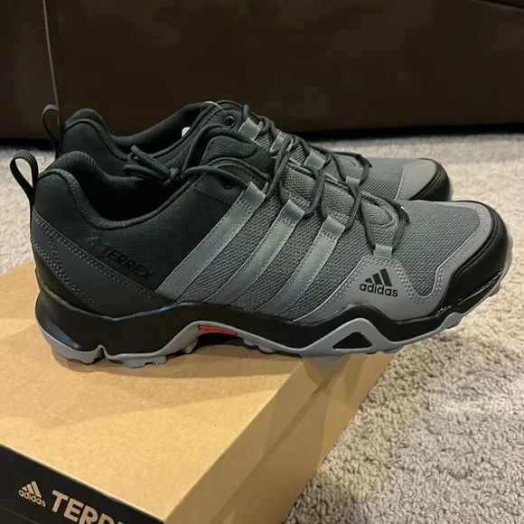 Adidas Terrex AX2R trail hiking shoes sneakers black carbon CM7728 Mens 10.5