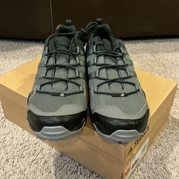 Adidas Terrex AX2R trail hiking shoes sneakers black carbon CM7728 Mens 10.5