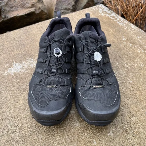 Adidas Terrex Swift R2 Goretex Triple Black CM7492 Hiking Shoes Men's Si…