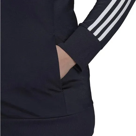 Adidas Track Jacket Lightweight Athletic Jacket Black White Stripes Size 1X