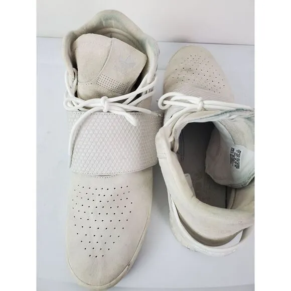 Adidas Tubular Invader Mens White Basketball‎ Sneakers 13