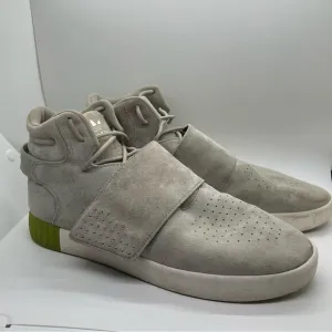 Adidas Tubular Invader Strap gray suede shoes size 10.5 men’s sneakers