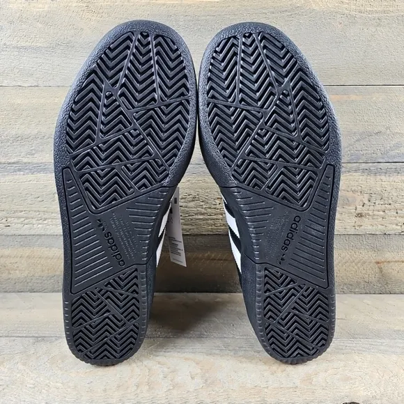 adidas Tyshawn Men's Casual Skate Leather Shoes Core Black White