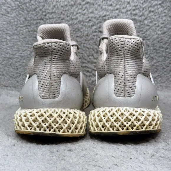 Adidas Ultra 4D Mens Size 10 Running Shoes Sneakers Gray Gold Metallic IG2260