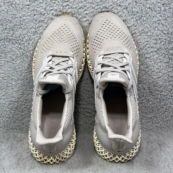 Adidas Ultra 4D Mens Size 10 Running Shoes Sneakers Gray Gold Metallic IG2260