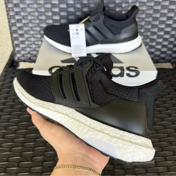 ADIDAS ULTRABOOST 1.0 DOUBLE BLACK - MENS 7 / WOMENS 8.5
