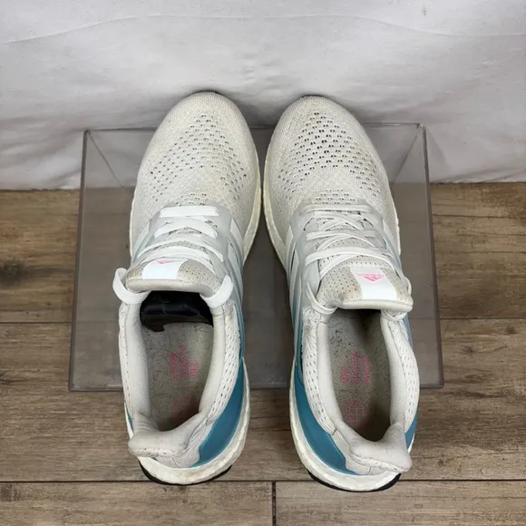 Adidas Ultraboost 1.0 Shoes Women’s Size 9.5 Running Crystal White Blue
