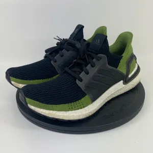 Adidas Ultraboost 19 Tech Green/Black Running Shoes G27511 Men's Size 9.5