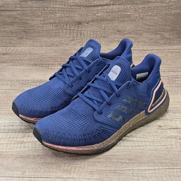 Adidas UltraBoost 20 Men's Size 11 Blue Metallic Copper Running Shoes (FV4394)