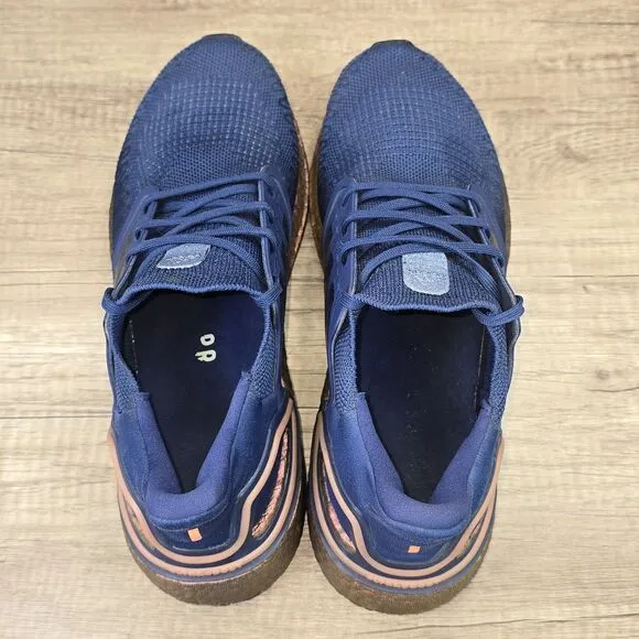 Adidas UltraBoost 20 Men's Size 11 Blue Metallic Copper Running Shoes (FV4394)