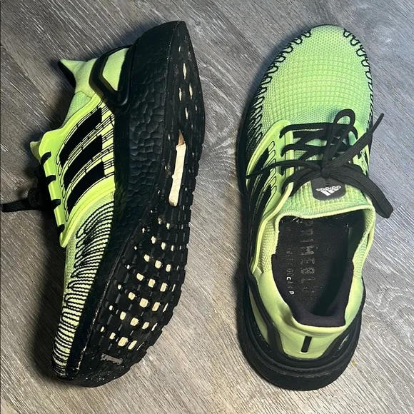 Adidas Ultraboost 20 Neon Green Running Shoes
